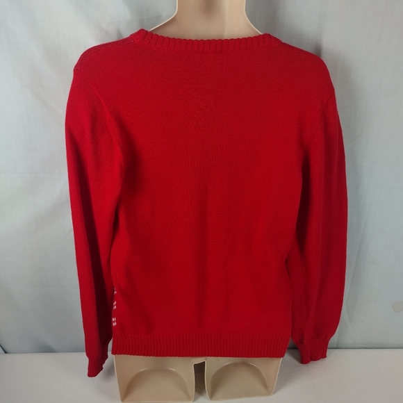 Disney Mickey Mouse Women's Size XL Santa Christmas Sweater Holiday Winter - Picture 9 of 12